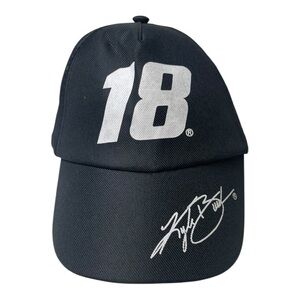 NASCAR Youth Black Adjustable Kyle Busch #18 Hat